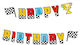 Partydekorationen Girlande Happy Birthday Disney Autos