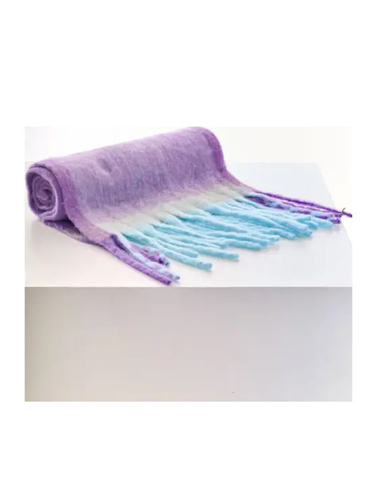 Funky Buddha Women's Knitted Scarf Purple