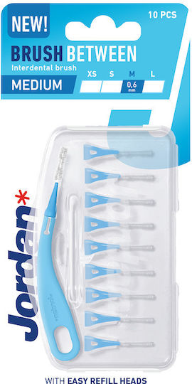 Jordan Brush Between Spare Parts for Interdental Brushes with Handle 0.6mm 10 Pieces