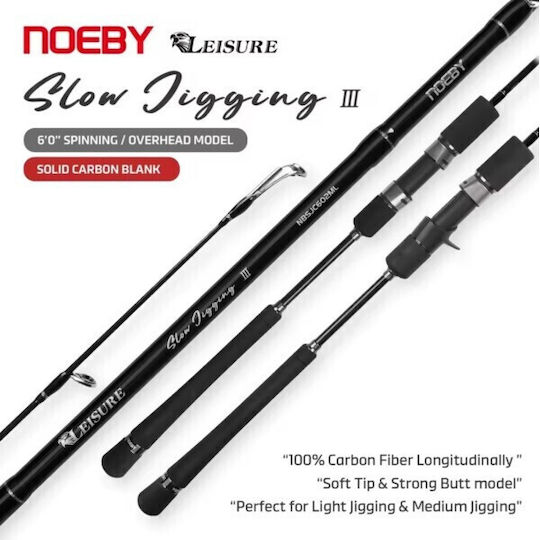 Noeby Lansetă Pescuit Pentru Jigging Lent 1.83m 30-180gr