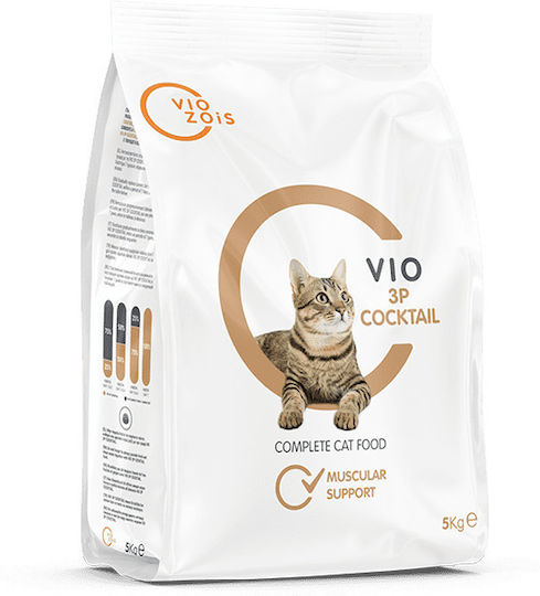 Viozois Vio Raissa Dry Food for Adult Cats with Chicken / Fish / Liver / Meat 5kg