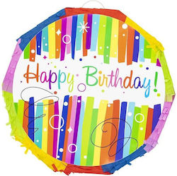 Riethmueller Pinata Faltbare Happy Birthday 30cm Durchmesser