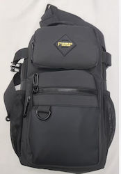 Militärrucksack Brustkorb Schwarz