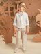 Baby Bloom Baby Bloom Baptism Suit with Vest for Boys Beige