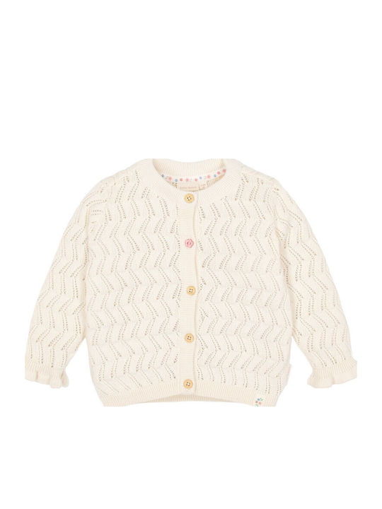 Cardigan Pentru Copii Tricotat Crem