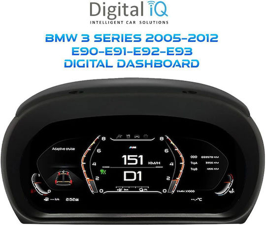 Digital Iq Ddd 954_dc Cluster Digital 10in Bmw Seria 3 E90-e91-e92-e93 Mod 2005-2012
