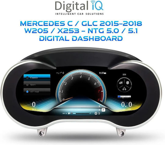 Digital Iq Ddd 986_dc 12.3in Digital Cluster Mercedes C W205 Glc X253 Mod 2014-2021