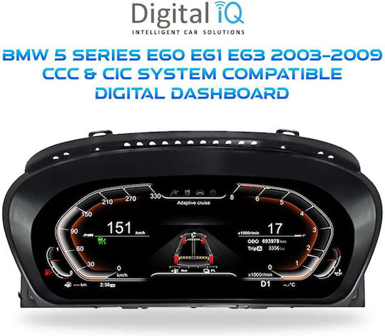 Digital Iq Dgu 958_dc 12.3in Digital Cluster Bmw 5 Series E60-e61-e63 Mod 2003-2009 Ccc-cic System