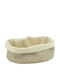 Raki Coș De Pâine Din Material Textil Bej 25cm