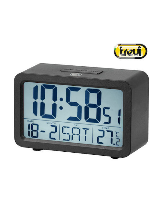 Trevi Tabletop Digital Clock with Alarm White 90.02.0052