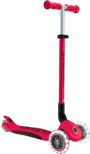 Globber Kids Scooter Primo Lights V2 3-Wheel for 2+ Years Red