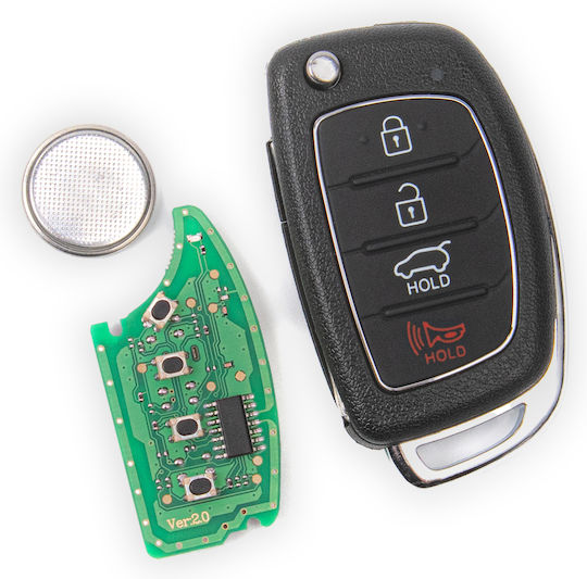 Ключ за Кола за Hyundai i10 / i20 / i30 / Santa Fe / i40 / iX35 / Tucson / Sonata