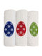 Nakas Concept Bath Towel Set 3 pcs Standing Eggs Floral Bright Colors