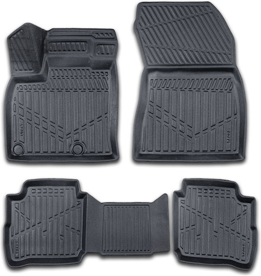 Set Față și Spate Covoare Auto 4 Bucăți Pentru Nissan Qashqai Negre