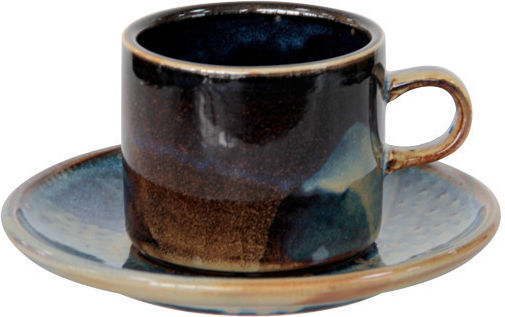 Raki Laguna Tasse Kaffee aus Porzellan Mehrfarbig 220ml