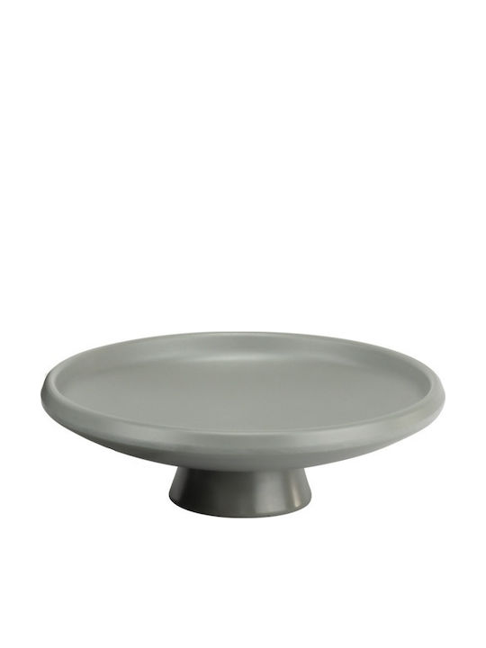 Raki Lava Cake Stand Plastic With Stand Gray 25x25x25cm