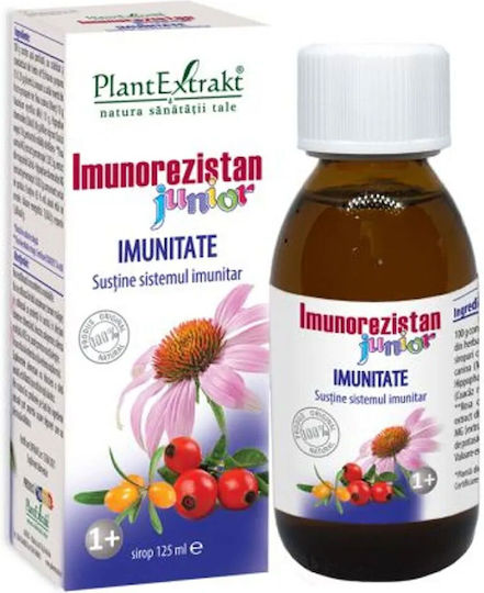 Plantextrakt Imunorezistan Immunity Junior Supliment pentru Întărirea Sistemului Imunitar 125ml Coacăze Negre