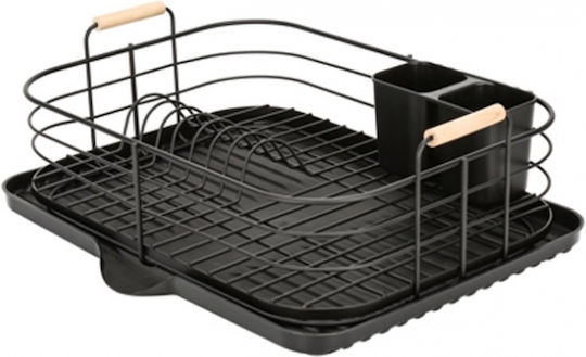 Raki Metallic Black Sink Strainer 46x36x17cm