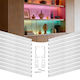 Vevor Set 20 Pieces LED Strip Aluminum Profile with Opal Cover 100.584cm