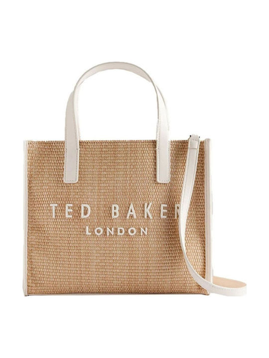 Ted Baker Paolina Γυναικεία Τσάντα Ώμου Εκρού