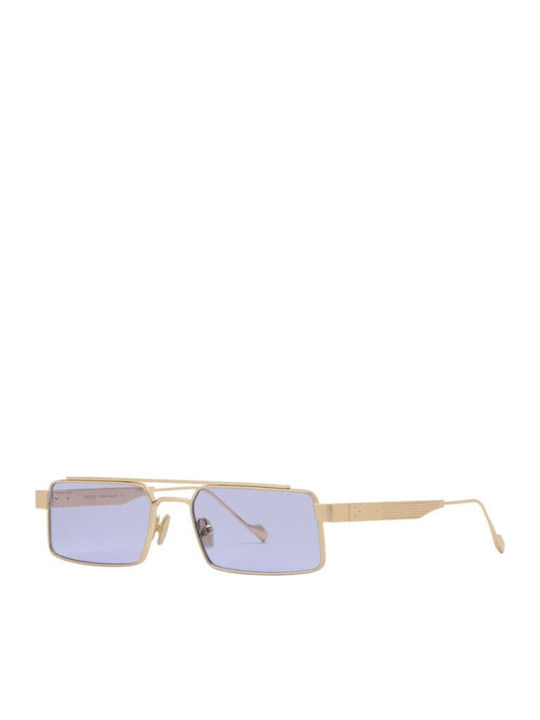 Spektre Unisex Γυαλιά Ηλίου με Χρυσό Μεταλλικό Σκελετό και Καθρέφτη Φακό VIC03S