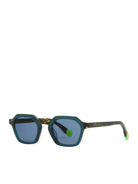 Spektre Unisex Γυαλιά Ηλίου με Μαύρο Κοκκάλινο Σκελετό και Μπλε Φακό MFY03AFT