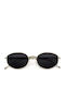 Red Raven Palma Unisex Sunglasses with Silver Metallic Frame and Black Mirror Lens