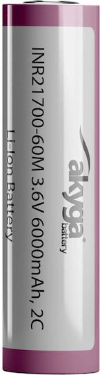 Li-ion Battery Inr21700 Akyga Aky2185 3.6v 6000mah