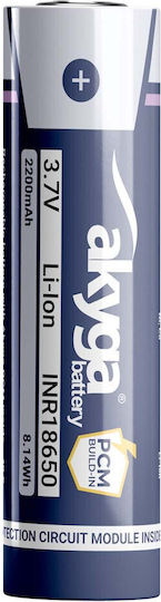 Li-ion Батерия Inr18650 Akyga Aky2460 3.7v 2200mah Защита