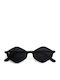 Red Raven Tokyo Unisex Sunglasses with Black Horn-Rimmed Frame and Black Polarized Lens rd-000080-BLACK-55339387486542