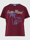 Women's T-shirt Burgundy