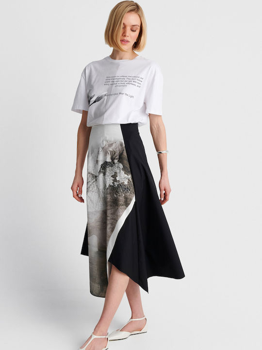 Damen Bluse Kurzärmelig Weiß 8923138-Weiße