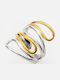 Women's Ring Silver Gold Plated