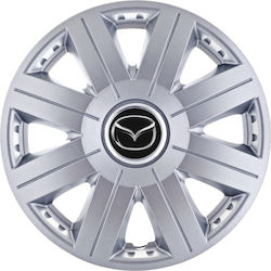 Capace De Roți Auto 14" Compatibilitate Mazda 4 Bucăți Gri 4752