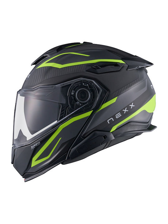 Nexx X.Lifetour Flip-Up με Sun Visor DOT / ECE 22.06 Pro Mile Neon Gray