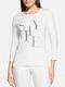 Women's Blouse with 3/4 Sleeve Offwhite