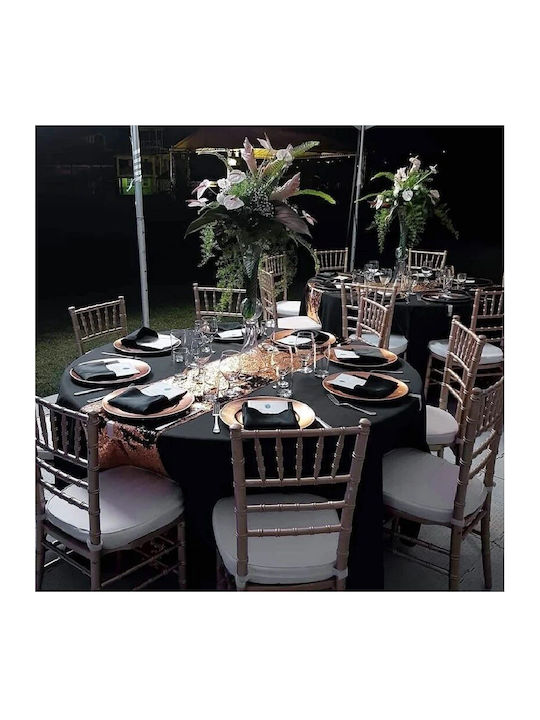 Kotonia Home Tablecloth Rotunda Set Black Ø280cm