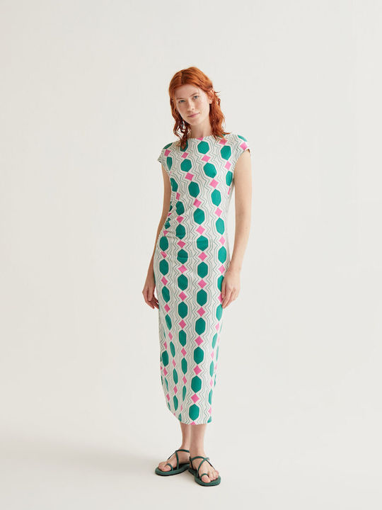 Compania Fantastica Summer Midi Dress Ecru