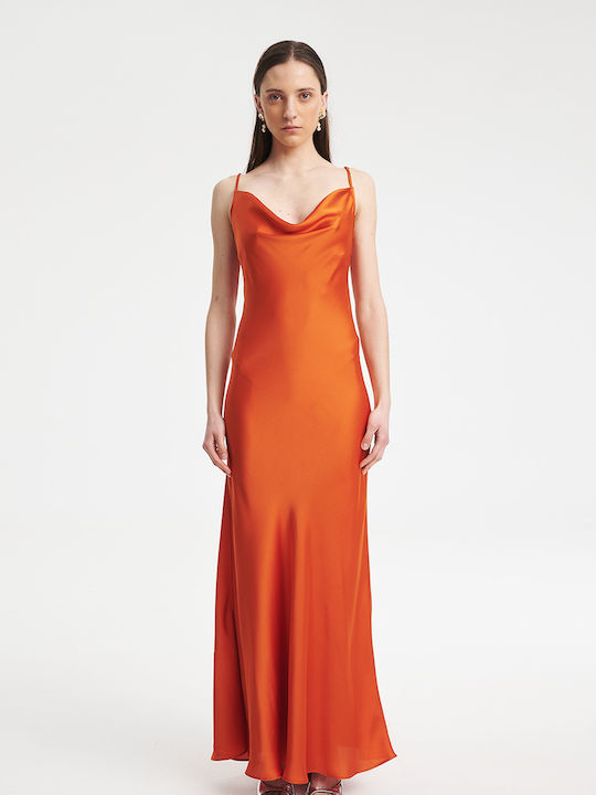 Zoya Evening Dress Orange