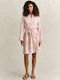 Mini Shirt Dress Pink