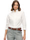 Long Sleeve Women's Shirt Optic White Oxford