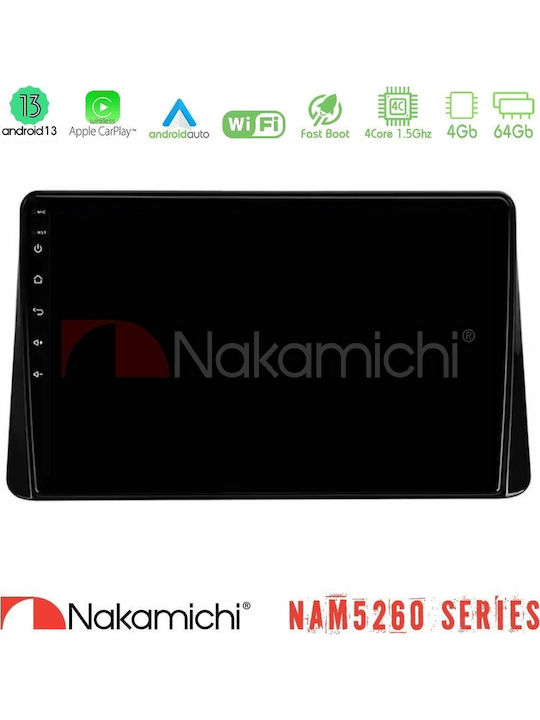 Nakamichi Car Audio System for Mitsubishi Eclipse Cross 2018-2023 Bluetooth USB AUX WiFi GPS Apple CarPlay Android Auto with 9" Touch Screen