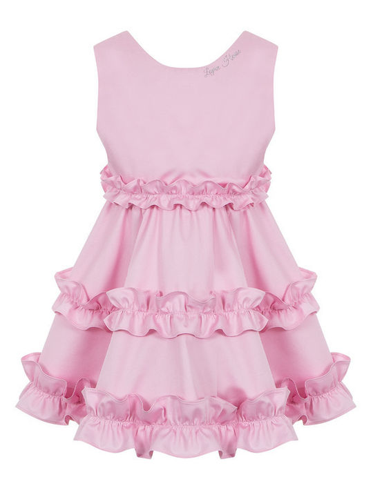Lapin Girls Dress Sleeveless Dark Pink 261E3252