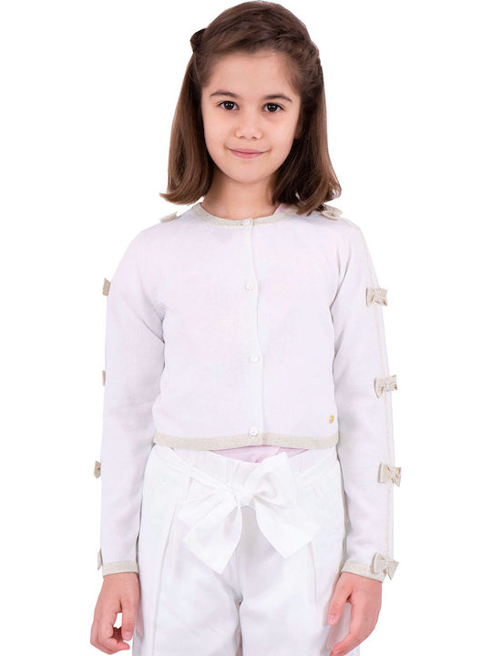 Kinder-Strickjacke Bright Weiß