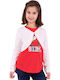 Kids Knitted Cardigan Bright White