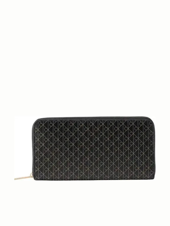 Calvin Klein Emblem Голяма Дамско Портфейл Черен