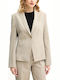 Boss Jia9 Women's Blazer Beige-Grey