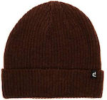 Emerson Beanie Unisex Knitted Beanie in Brown C...