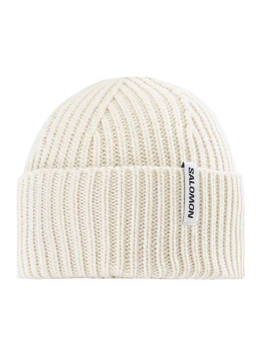 Beanie Women's Knitted Beanie in White Colour