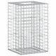 vidaXL Gabion Box Pentru Garduri De Grădină Din Oțel 50x50x80cm Argintiu